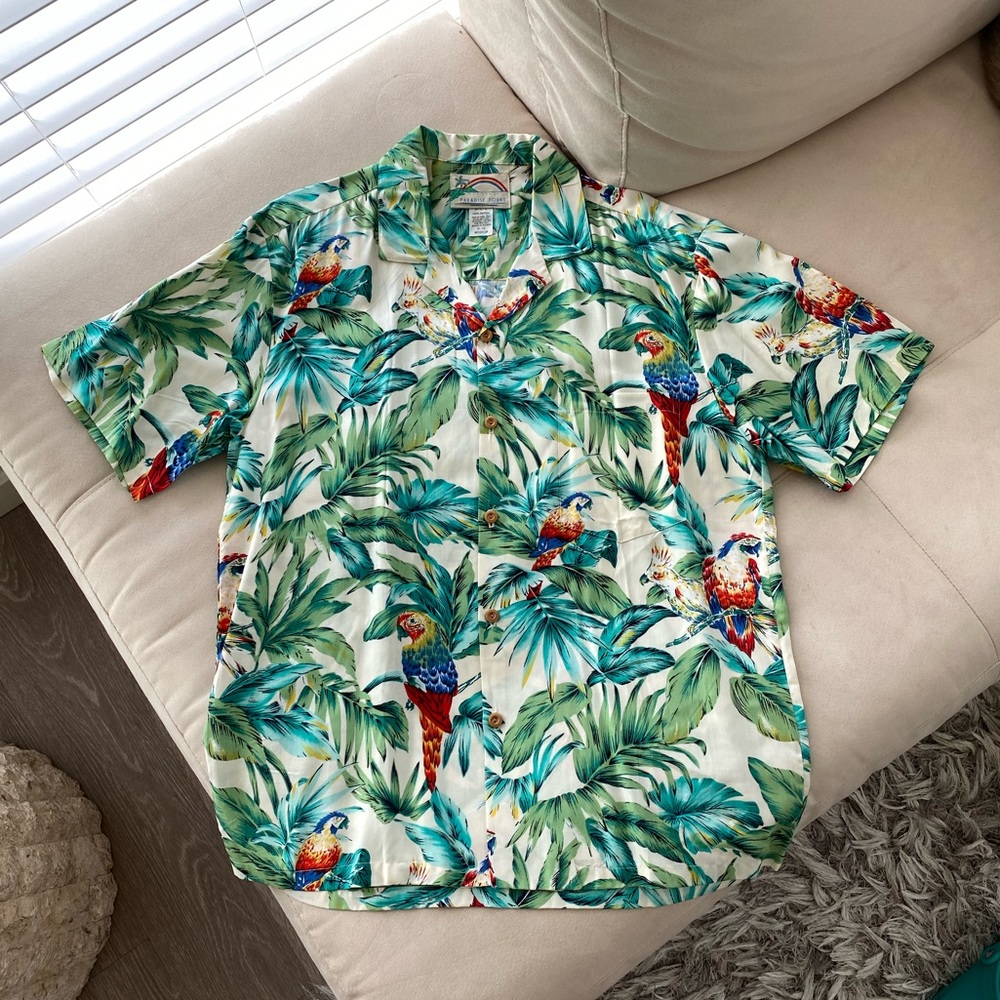 Vintage Paradise Found Hawaiian Shirt